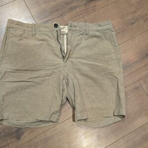 H&M Men's Khaki Flat Front Shorts